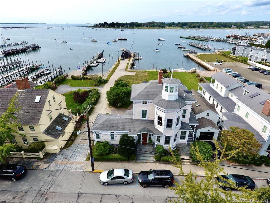 98 Water Street, a waterfront home on Stonington Harbor with a private dock