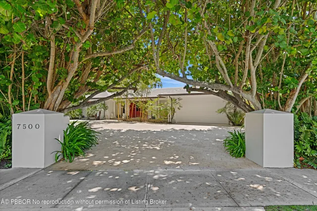 a outdoor view with a seating space