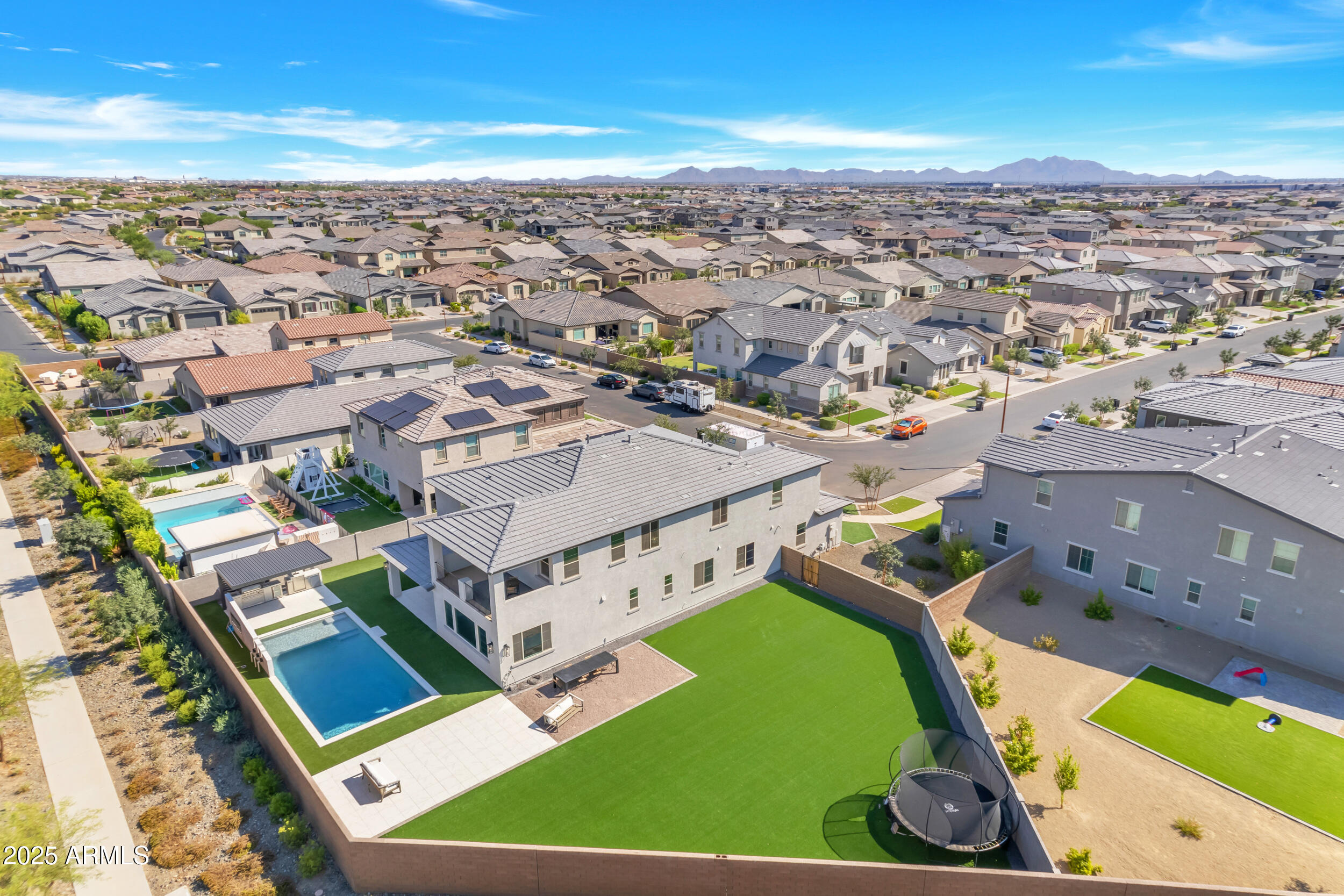 4247 South Element Mesa, AZ 85212 - Photo 105 of 120 an aerial view of a house with a ocean view