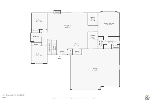 $450,000 | 3400 Southeast Howard Drive, Topeka, KS 66605