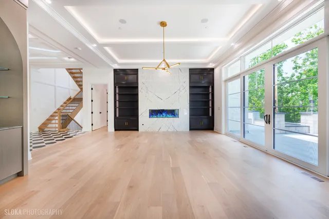 a view of an empty room