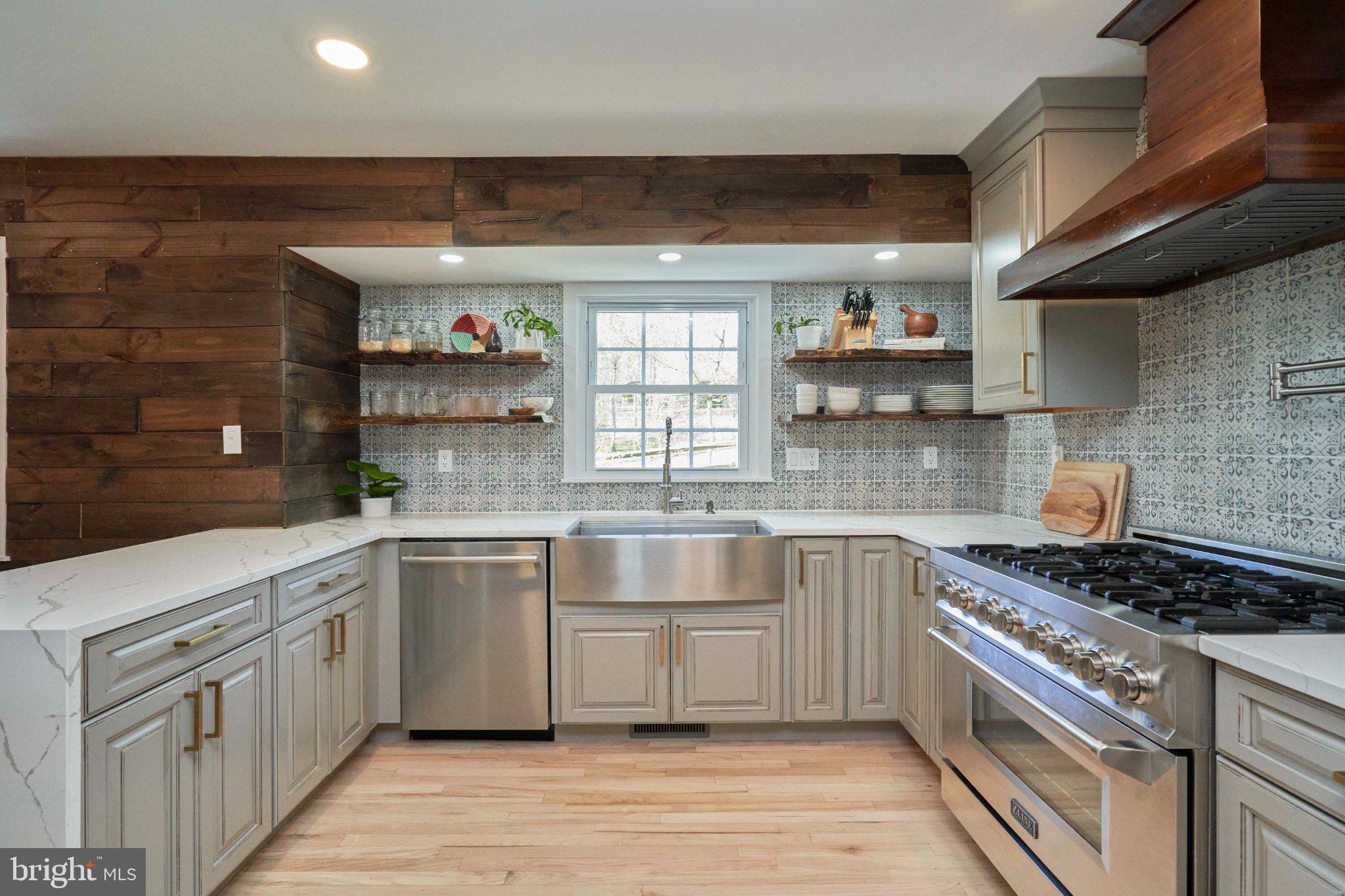 3270 Fox Mill Road Oakton, VA 22124 - Photo 14 of 66 Modern kitchen with rustic charm.