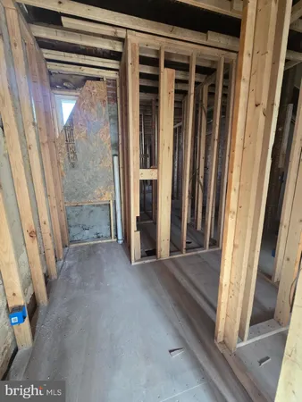 a view of a hallway with entryway