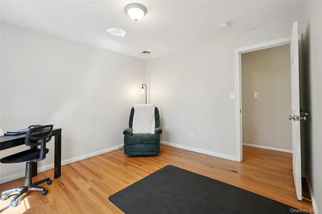 a view of a room with workspace