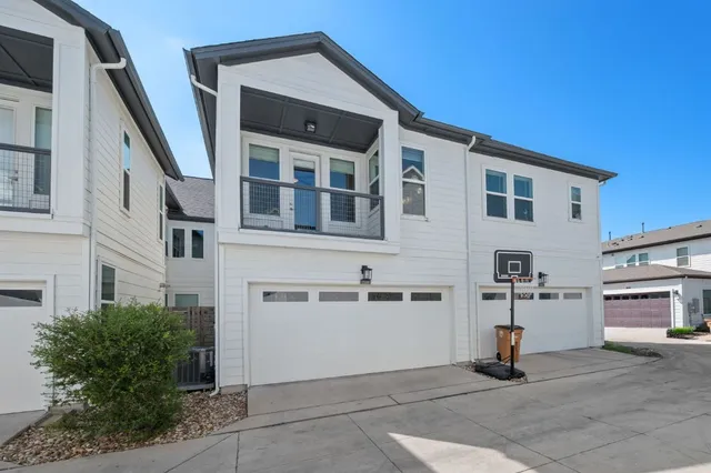 a view of a house with a garage