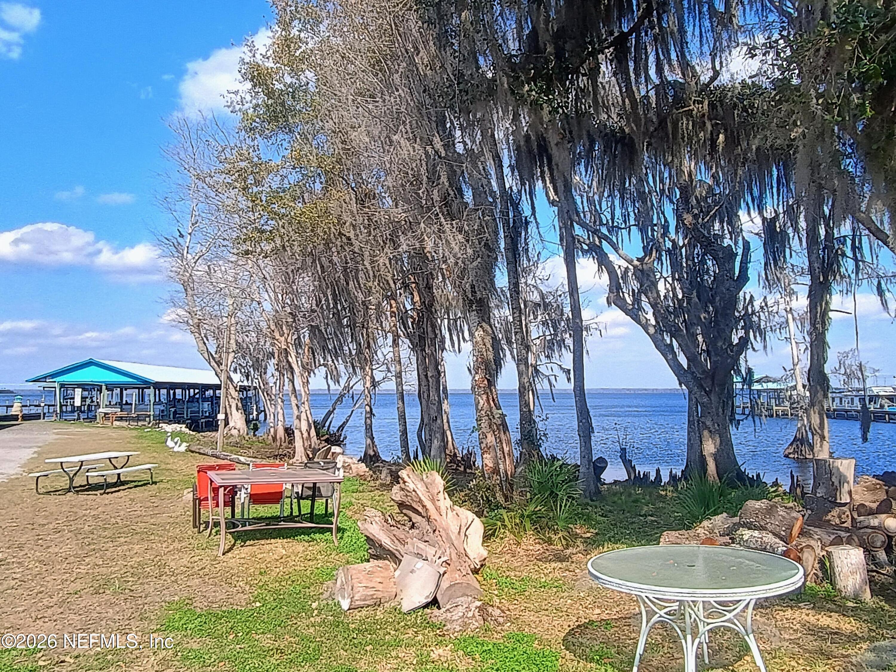 215 Pine Tree Trail Crescent City, FL 32112 - Photo 24 of 25 a backyard of a house with table and chairs