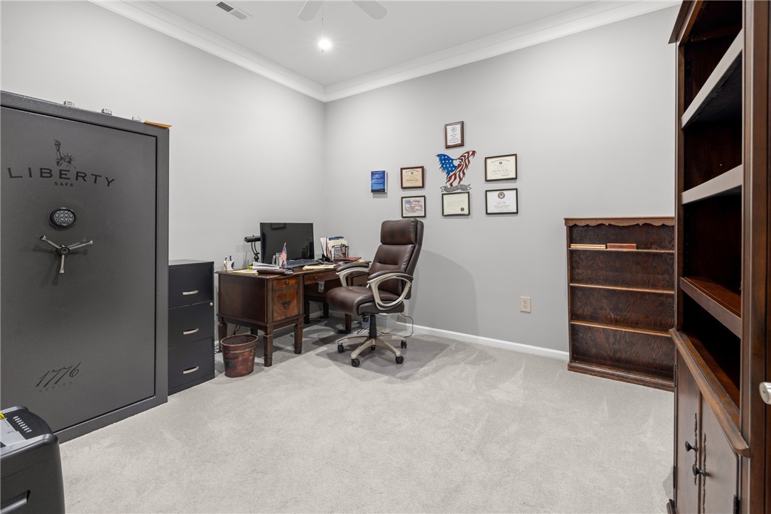 204 Riverlake Road Fair Play, SC 29643 - Photo 35 of 50 This dedicated office space provides a functional and comfortable work environment.