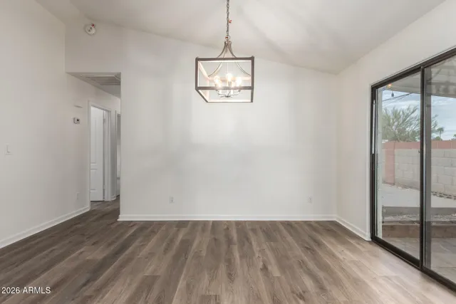 a view of an empty room