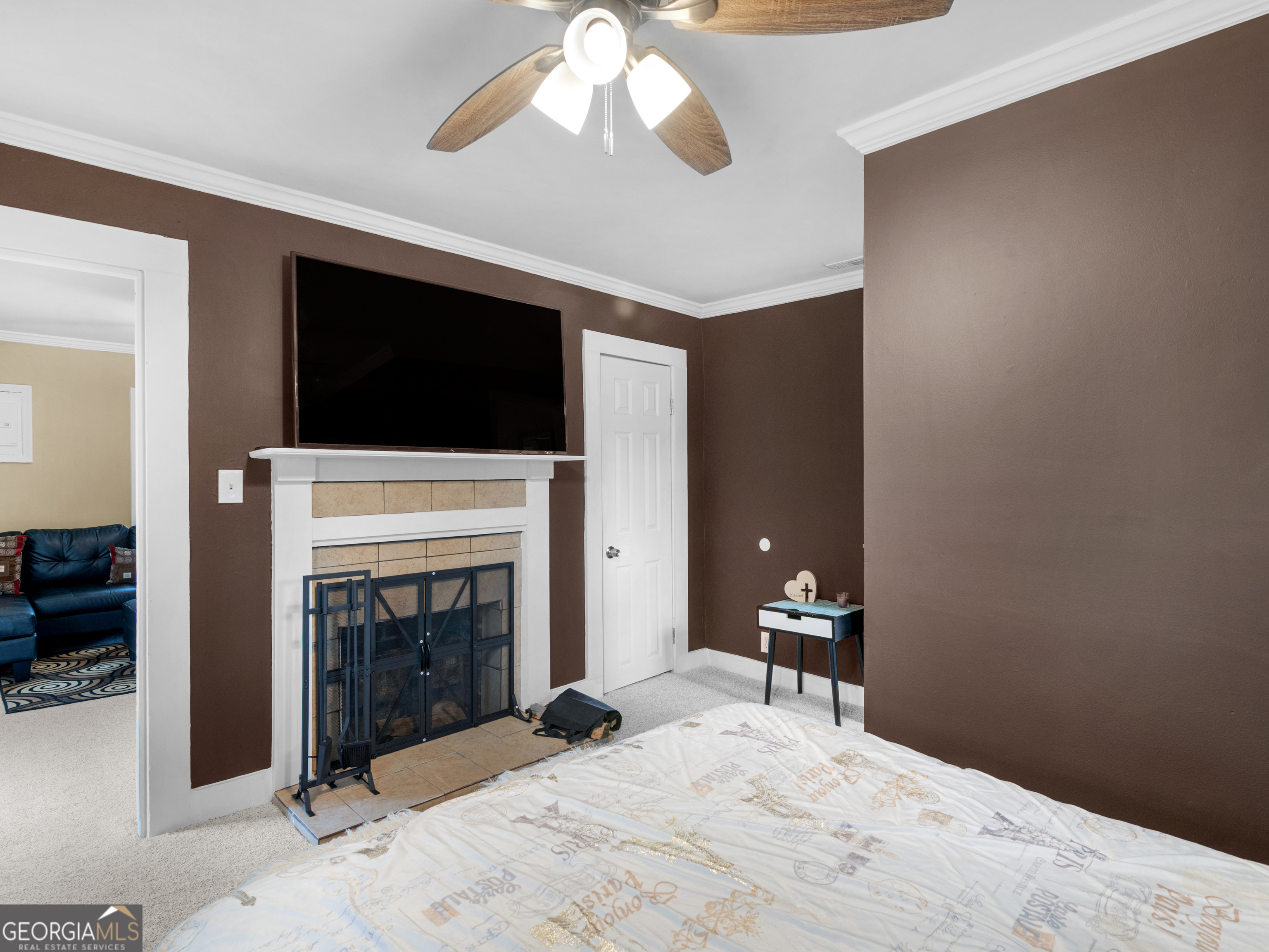 149 Akins Street Barnesville, GA 30204 - Photo 17 of 27 a view of a livingroom with a fireplace