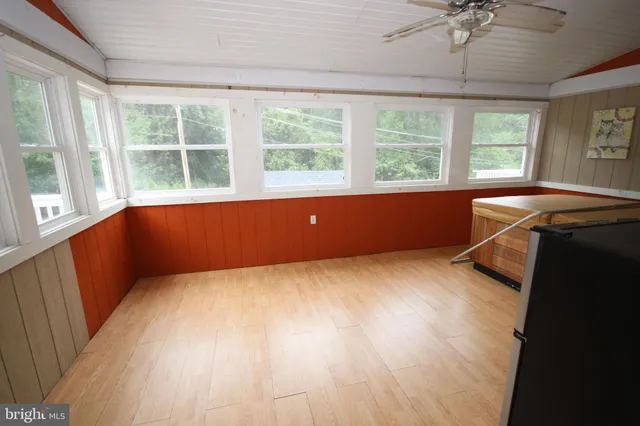 a workspace with large window