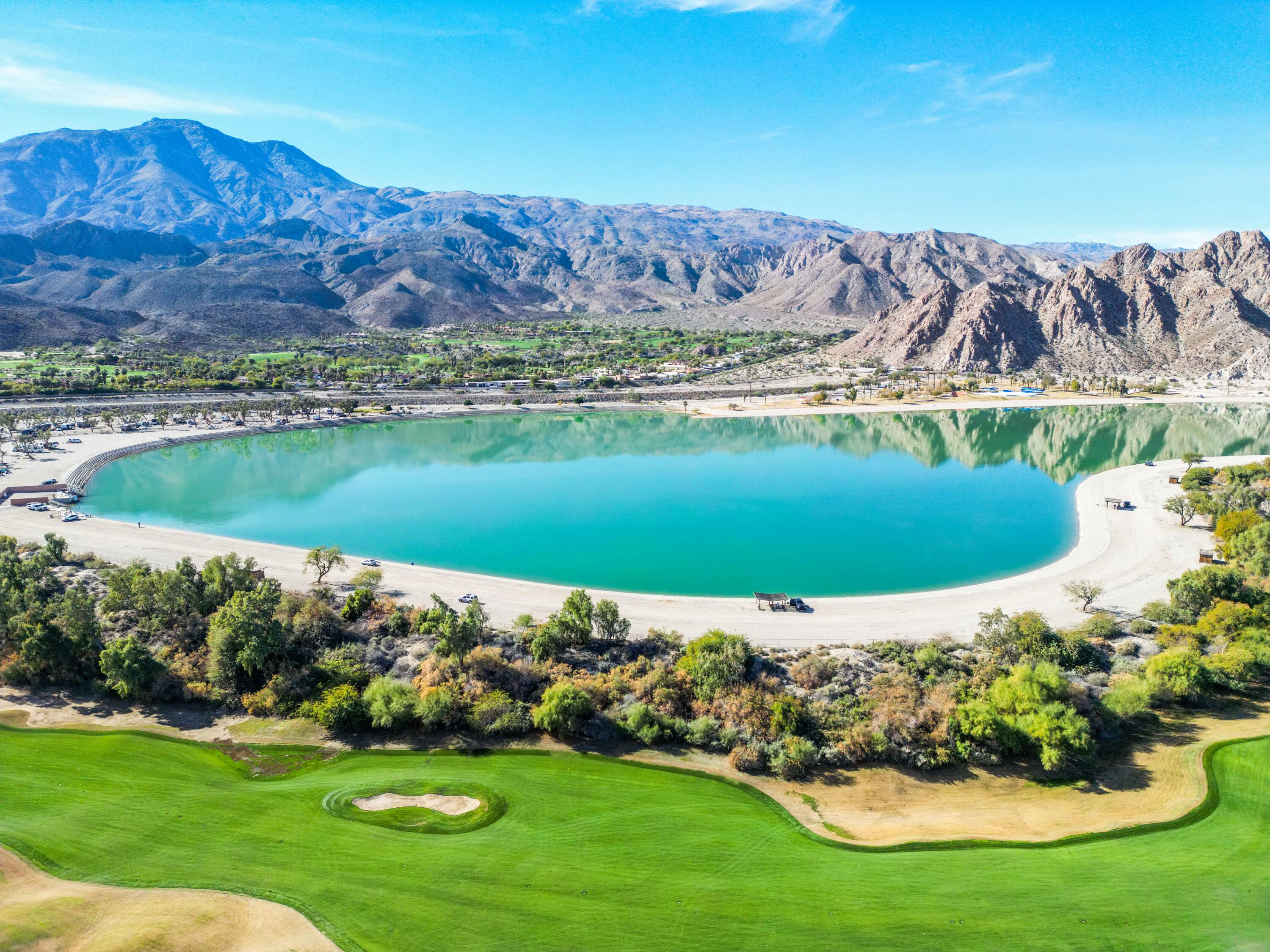 57600 Interlachen La Quinta, CA 92253 - Photo 85 of 87 a view of a lake with a mountain in the background