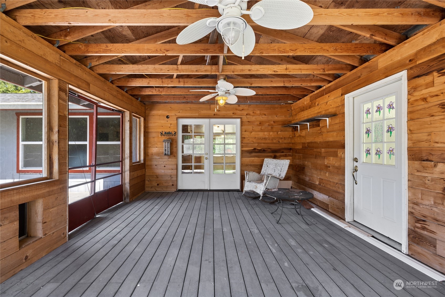 828 Lucas Creek Road Chehalis, WA 98532 - Photo 30 of 36 a view of outdoor space with wooden floor and seating space