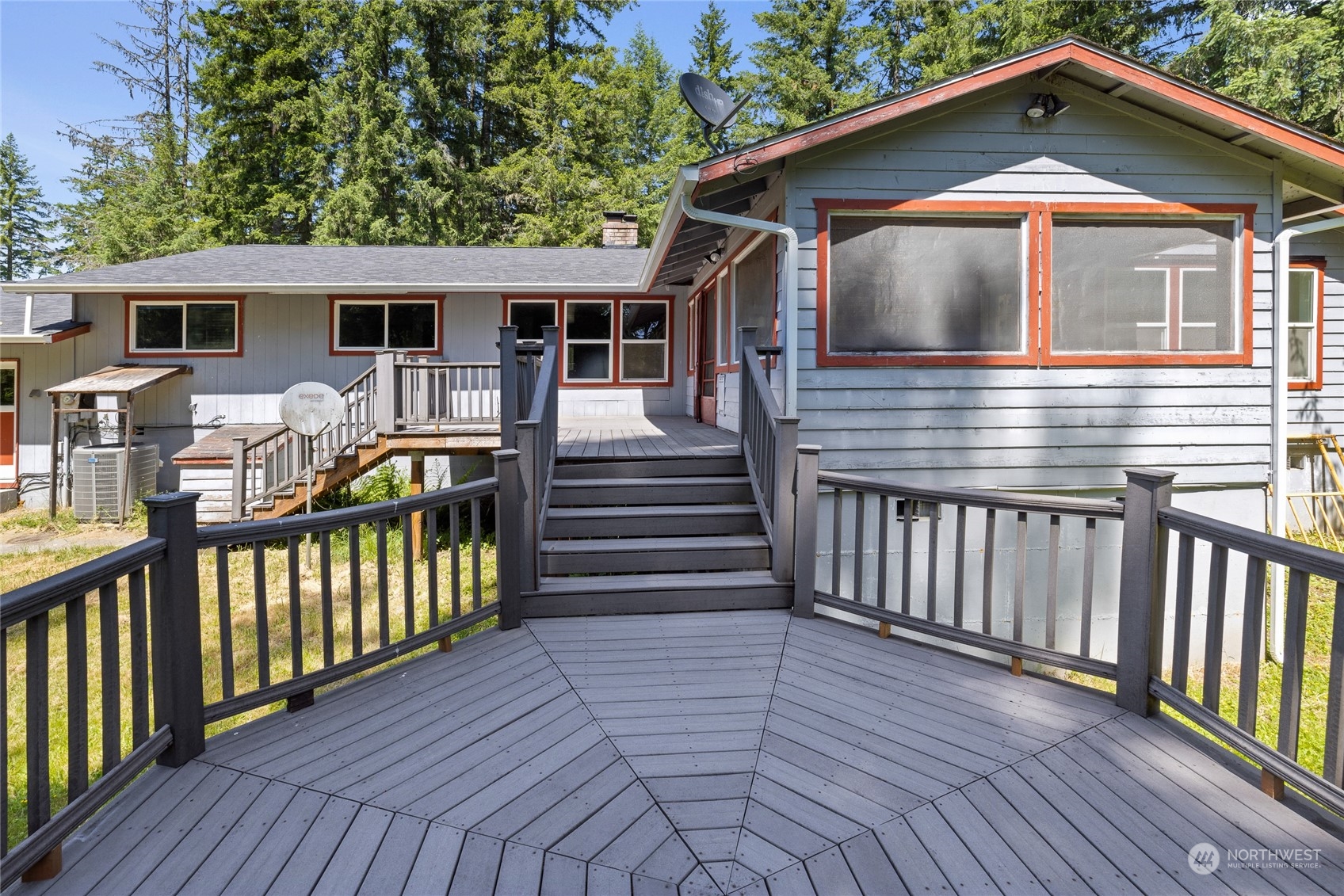 828 Lucas Creek Road Chehalis, WA 98532 - Photo 32 of 36 a front view of house with deck and furniture