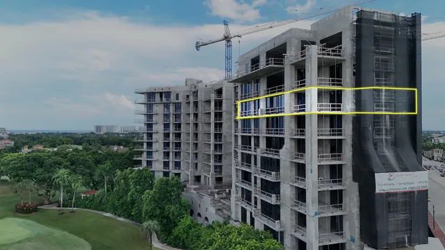 a front view of a building