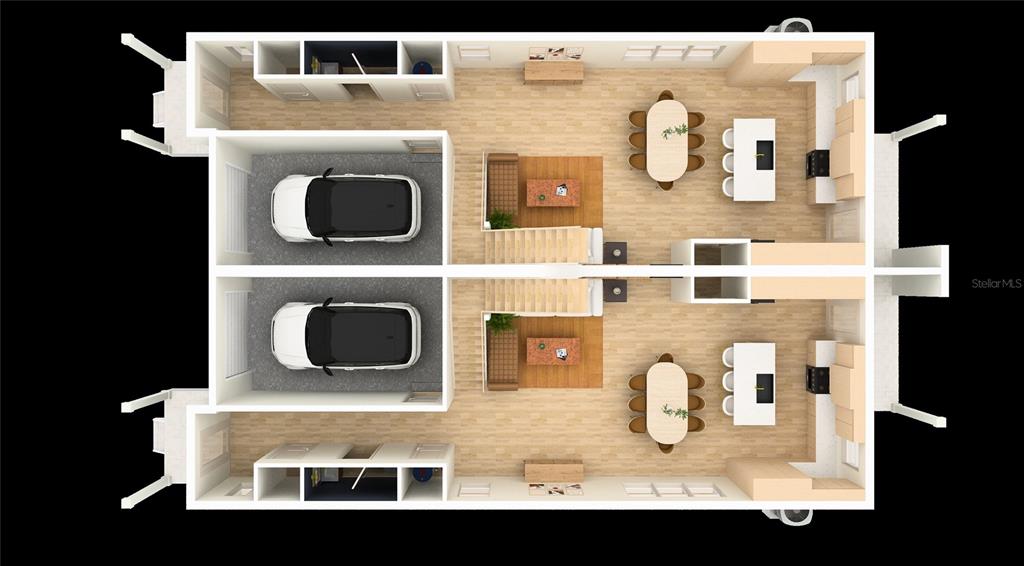 1505 West Arch Street, Unit 1 Tampa, FL 33607 - Photo 14 of 27 a bird view of a fireplace with wooden floor