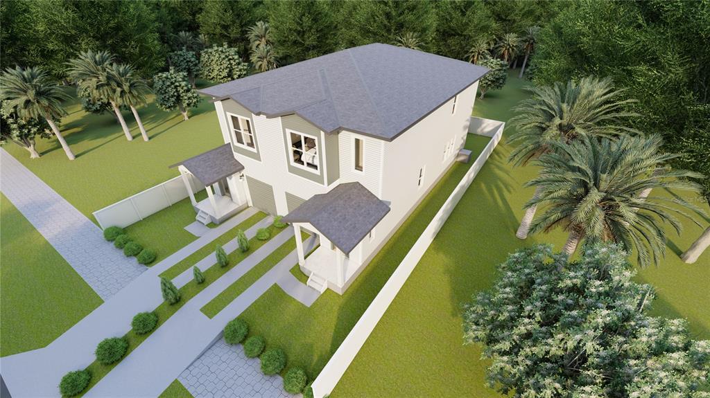 1505 West Arch Street, Unit 1 Tampa, FL 33607 - Photo 7 of 27 a aerial view of a house with swimming pool