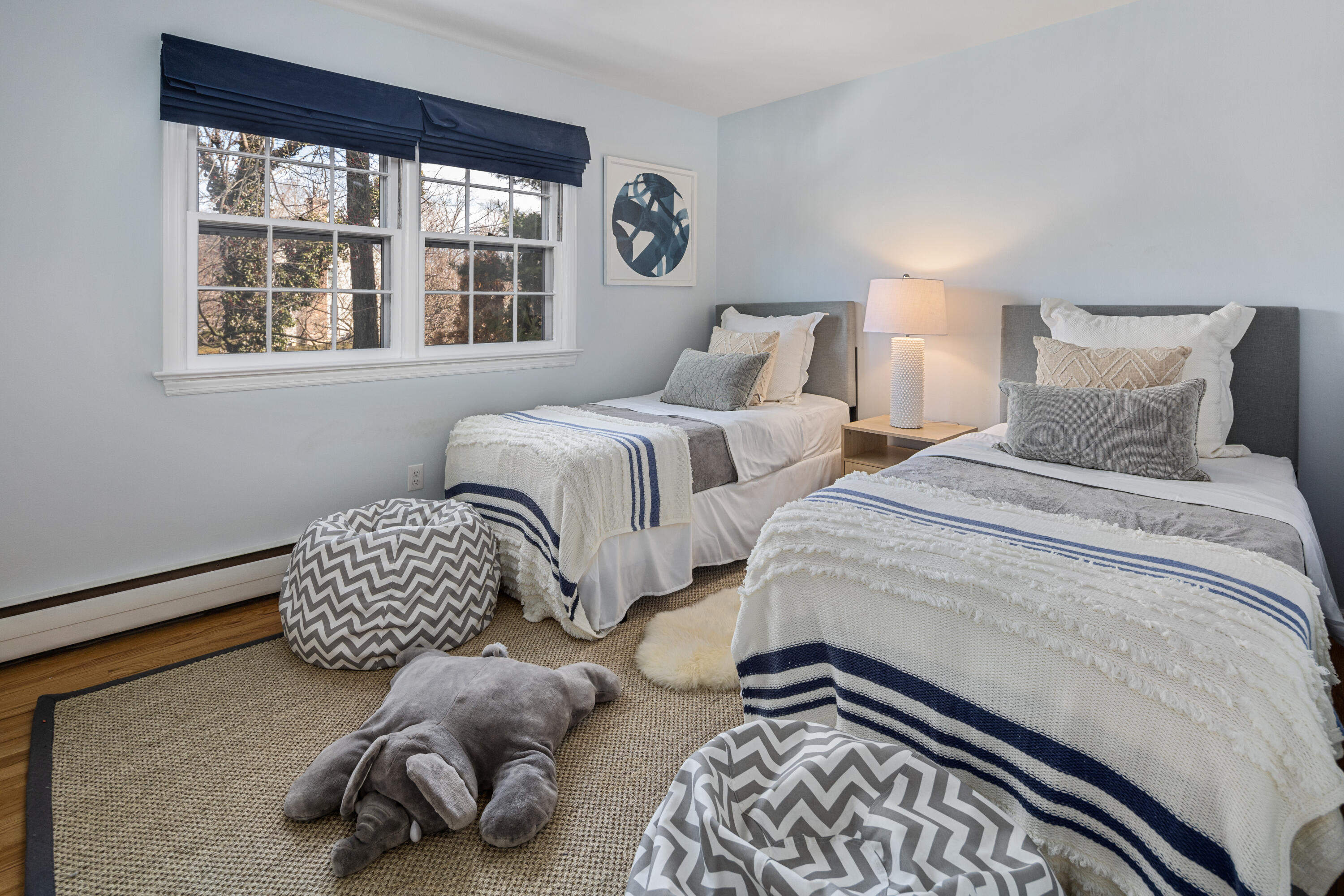 9 Duffy's Lane Darien, CT 06820 - Photo 29 of 42 a bedroom with two beds and a window