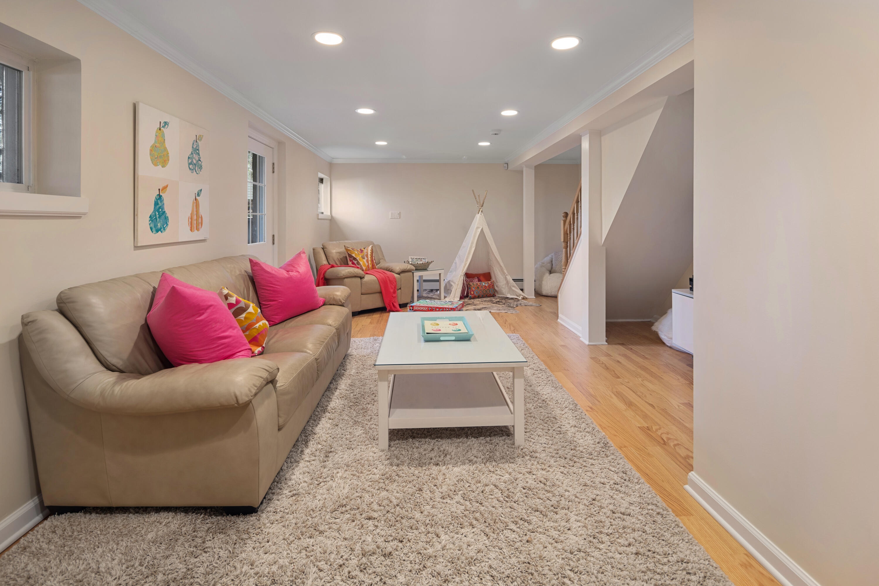 9 Duffy's Lane Darien, CT 06820 - Photo 32 of 42 a living room with furniture and a rug