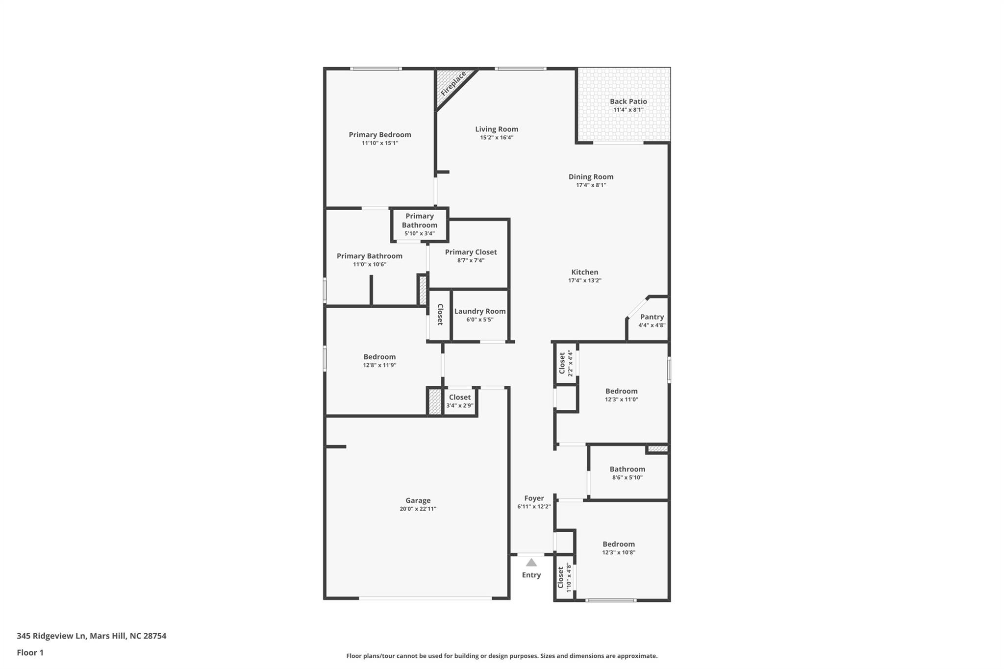 345 Ridgeview Lane Mars Hill, NC 28754 - Photo 12 of 13 a picture of a floor plan