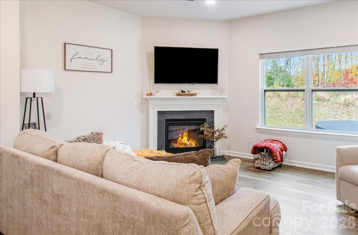 345 Ridgeview Lane Mars Hill, NC 28754 - Photo 3 of 13 a living room with furniture a flat screen tv and a window