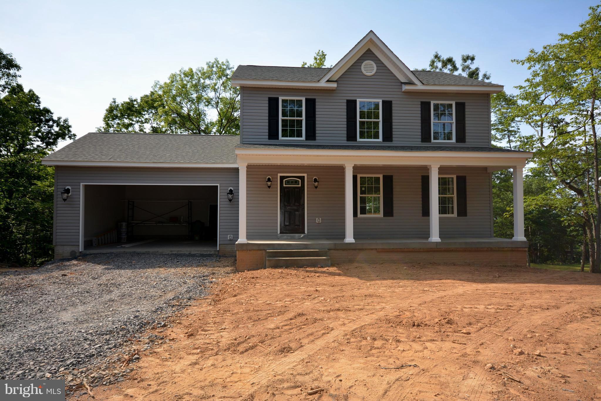 a front view of a house