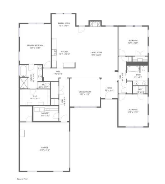 1909 Willowcrest Loop Denton, TX 76205 - Photo 40 of 40 View of home floor plan