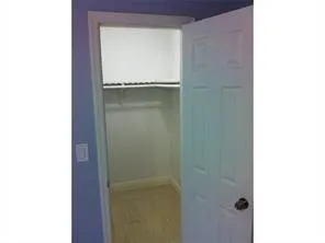 a close view of closet