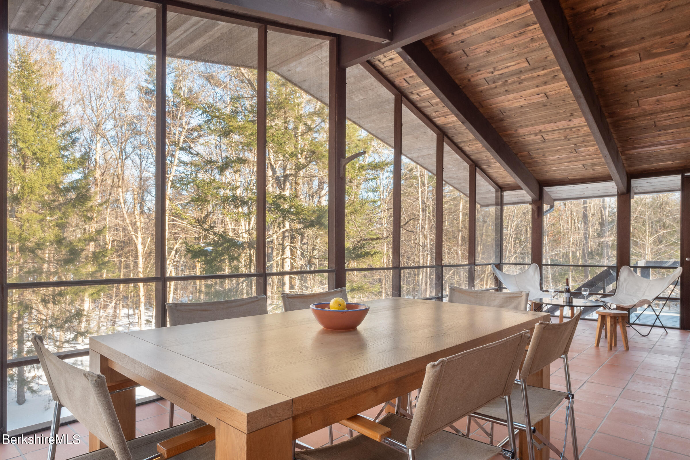 176 Beech Tree Lane Becket, MA 01223 - Photo 17 of 44 a view of a dining room with furniture and window