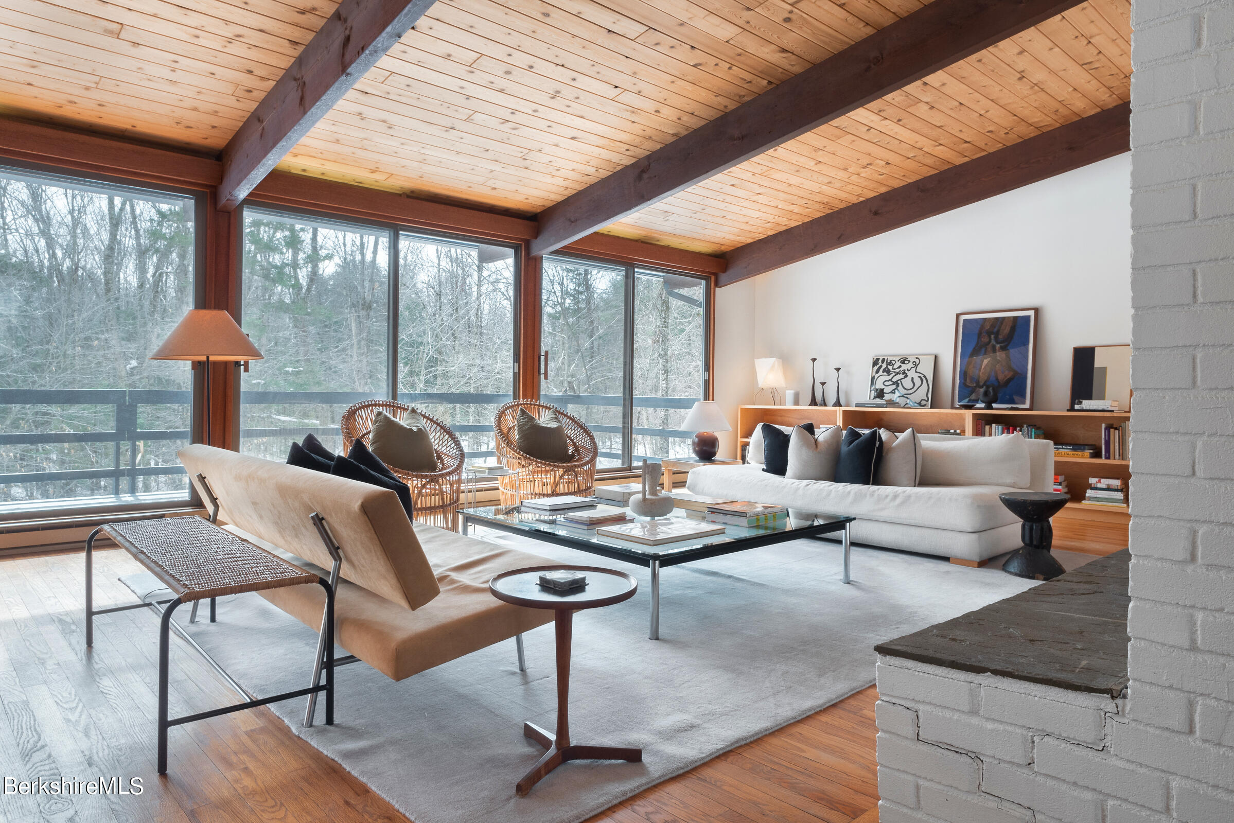 176 Beech Tree Lane Becket, MA 01223 - Photo 5 of 44 a living room with furniture and a large window