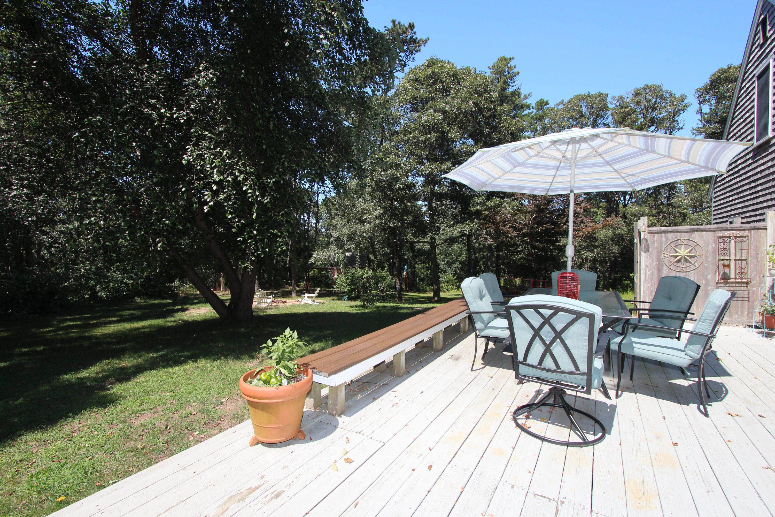 305 Satucket Road Brewster, MA 02631 - Photo 32 of 35 Deck and outdoor shower