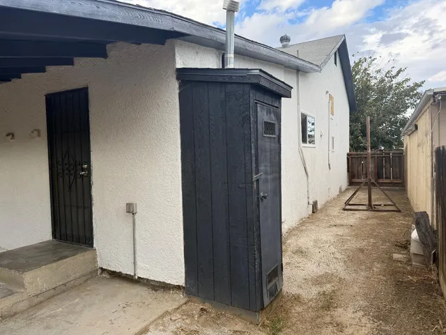 a backyard of a house