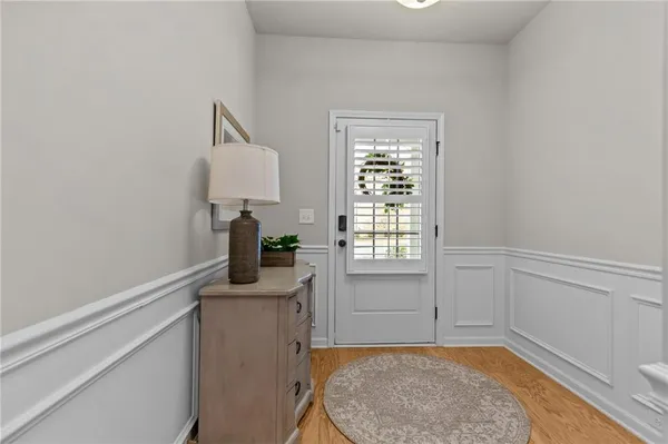 a view of a room that has a sink and a window in it