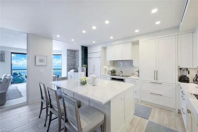 a view of a living room and dining room