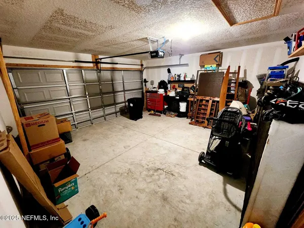 a view of a storage room with washer and dryer