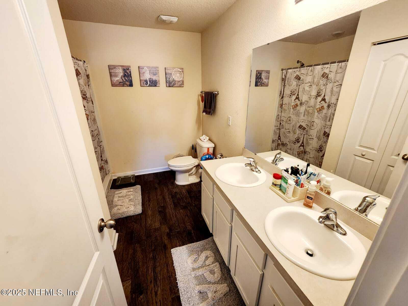 2432 Falling Star Ln Green Cove Springs Green Cove Springs, FL 32043 - Photo 23 of 24 a bathroom with a sink and a mirror