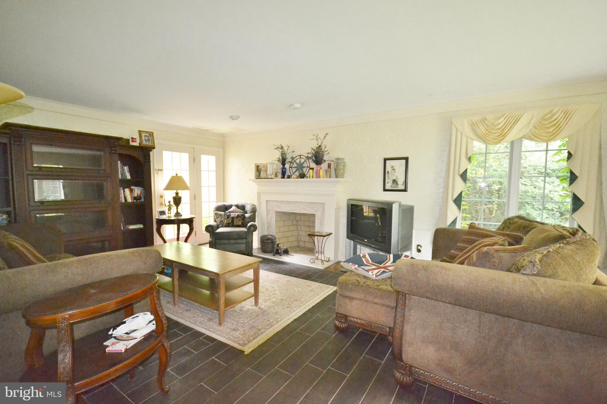 400 Upper Weadley Road Wayne, PA 19087 - Photo 4 of 15 Formal Living Room with Fireplace