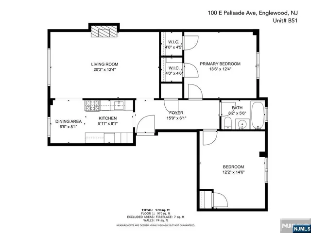 $2,800 | 100 East Palisade Avenue, Unit B51, Englewood, NJ 07631