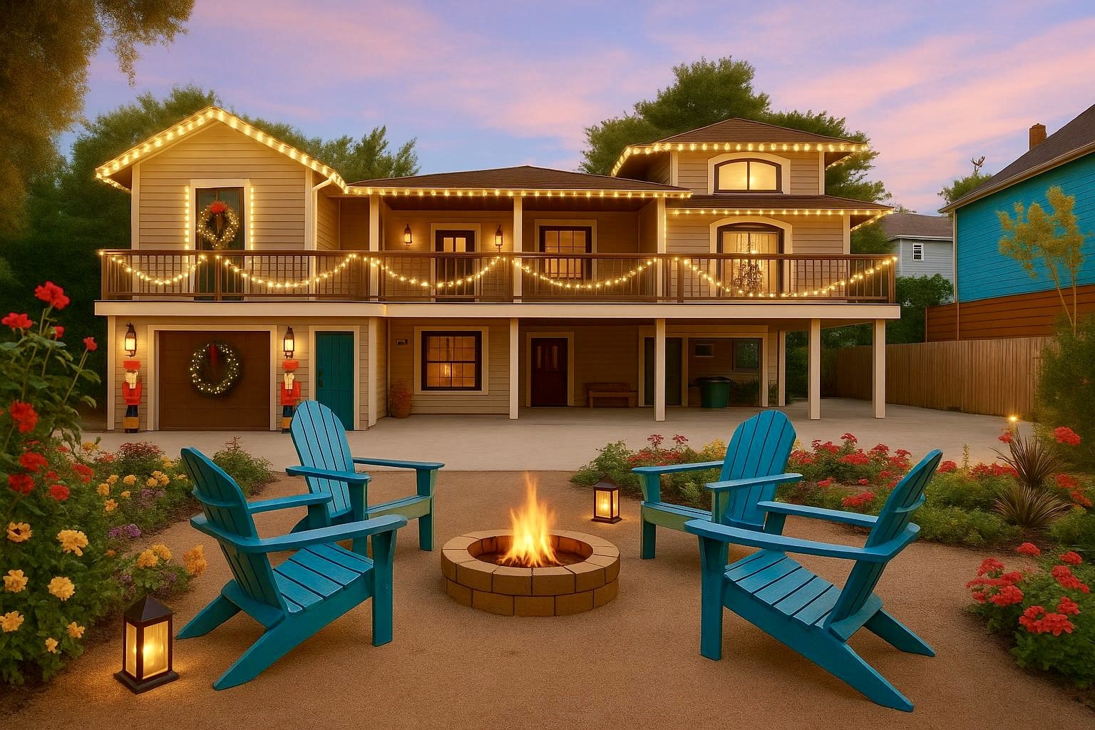 Welcome to the Magic of Christmas on the Island of Clear Lake Shores. Image celebrating the Holiday Season in your new home.