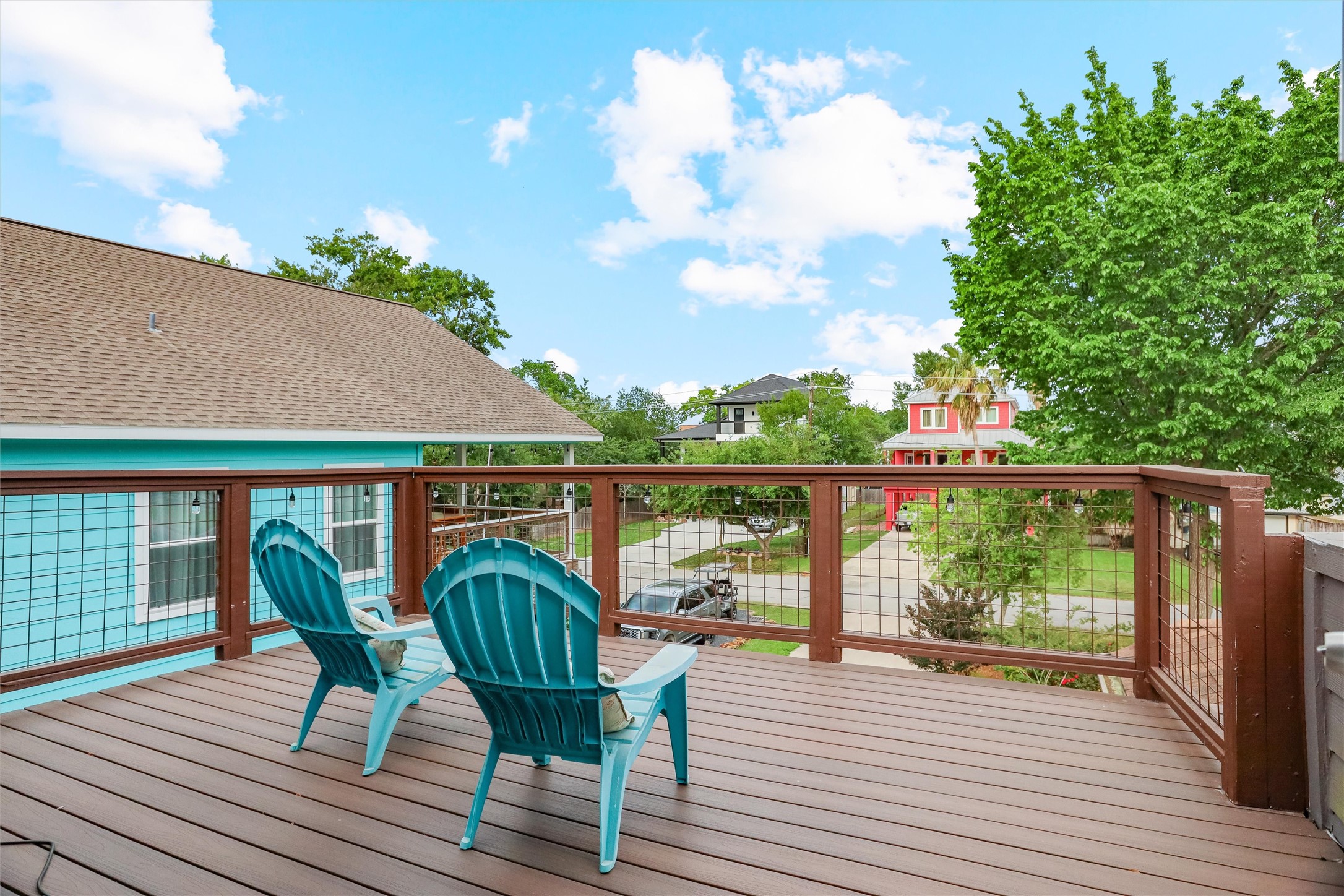 224 Clear Lake Road Clear Lake Shores, TX 77565 - Photo 31 of 50 Top floor balcony off the private secondary primary suite