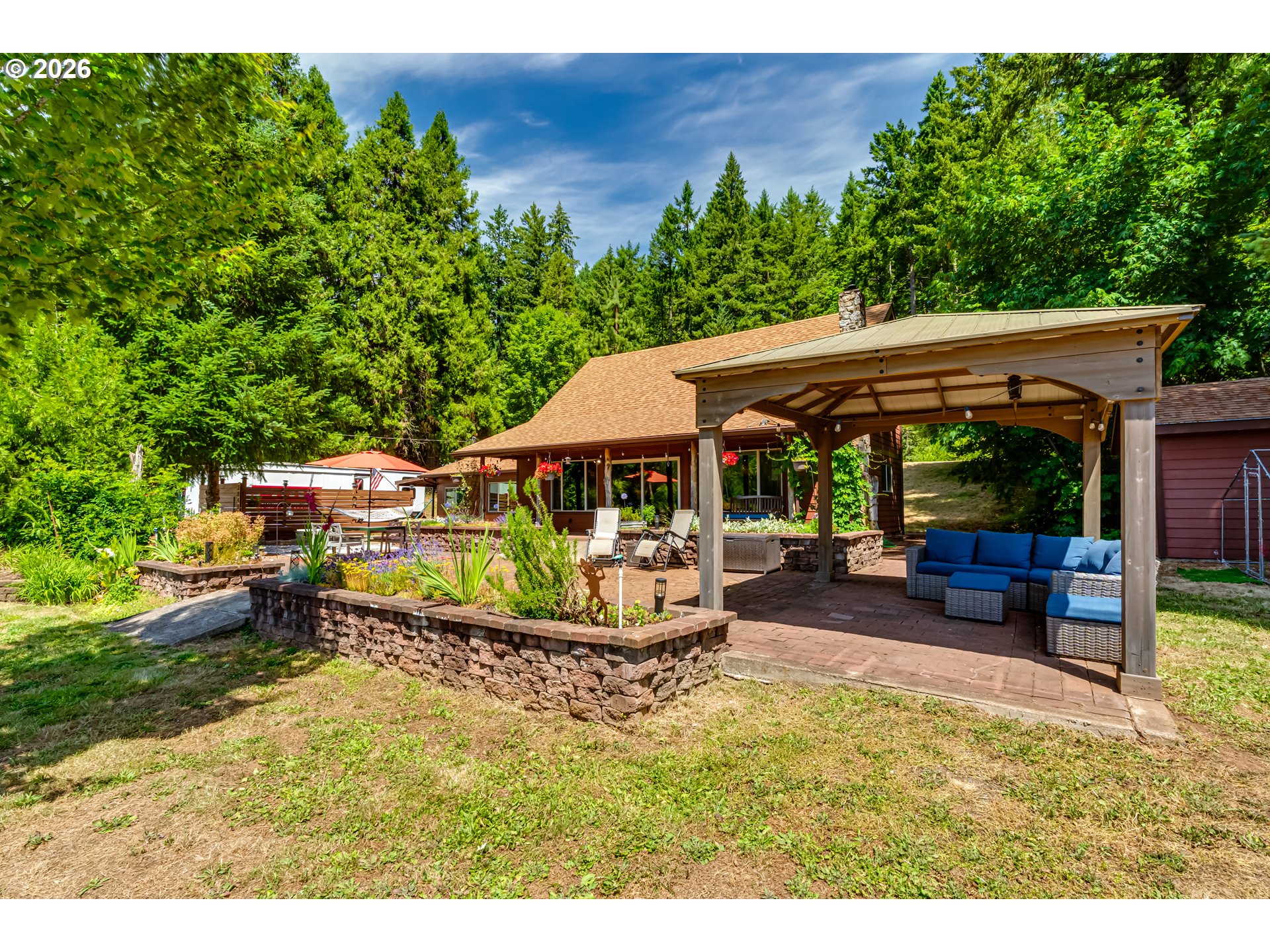 38481 Cartwright Creek Road Marcola, OR 97454 - Photo 40 of 46 Gazebo