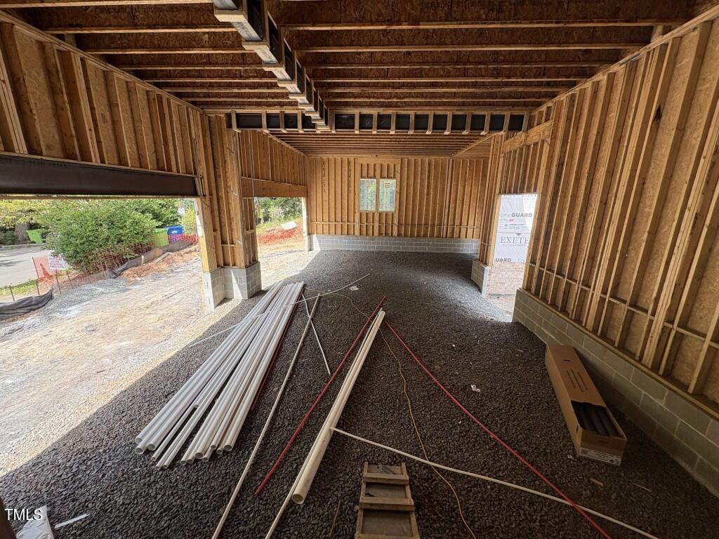3358 Hampton Road Raleigh, NC 27607 - Photo 25 of 27 a view of room with stairs and a floor to ceiling window