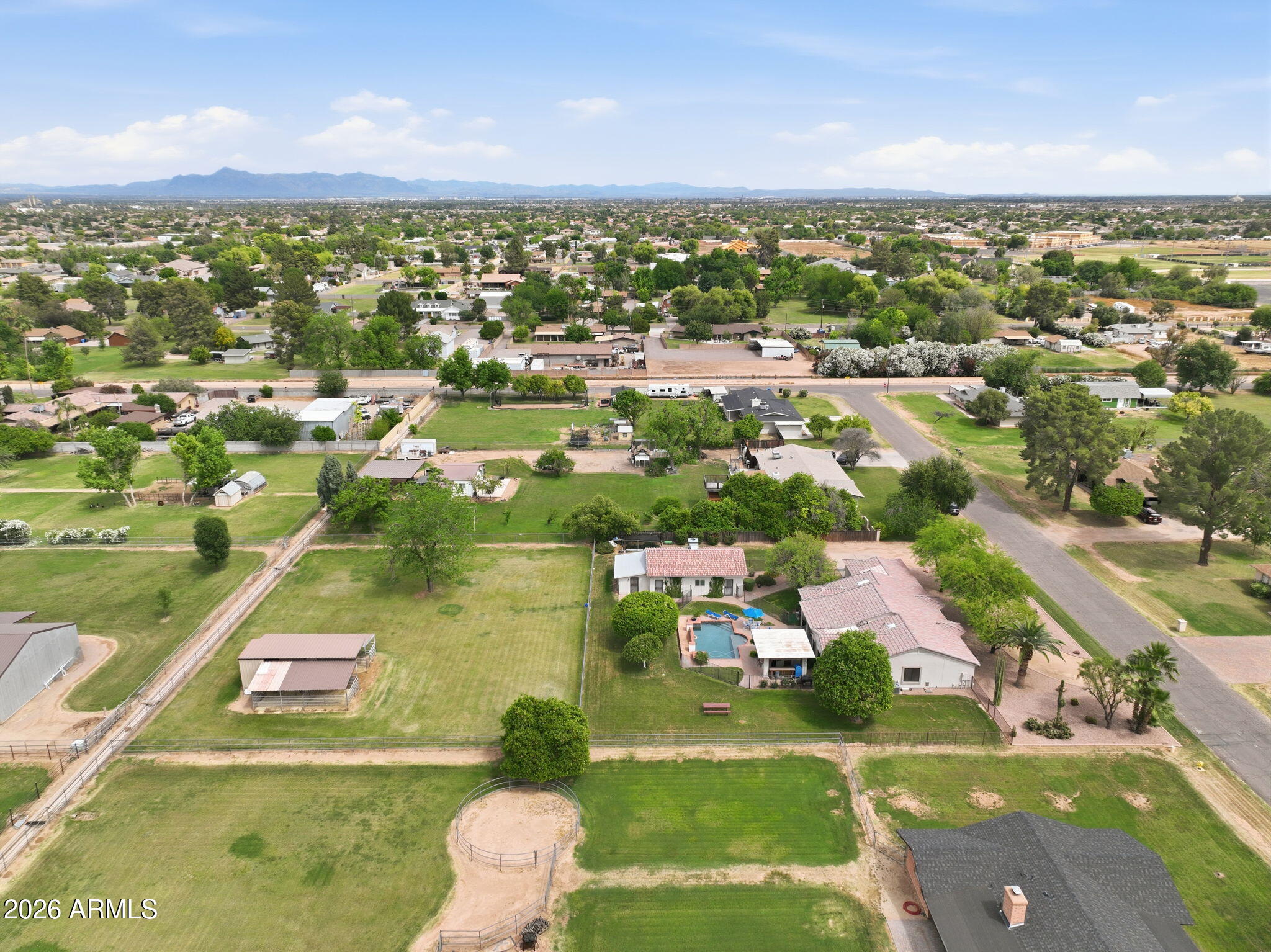 332 East Harrison Street Gilbert, AZ 85295 - Photo 88 of 101 an aerial view of residential houses with outdoor space