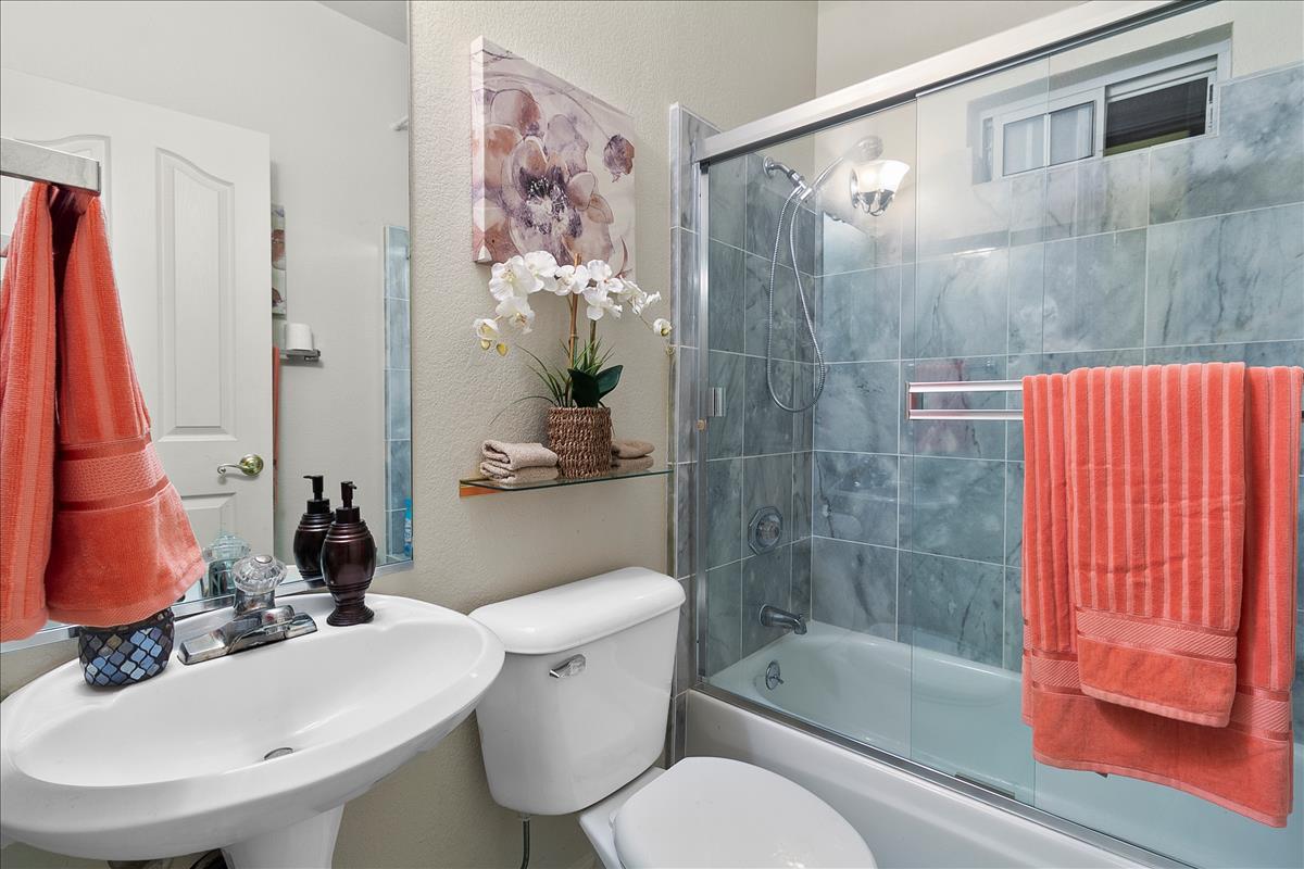 136 Redding Road Campbell, CA 95008 - Photo 11 of 30 a bathroom with a sink toilet and shower