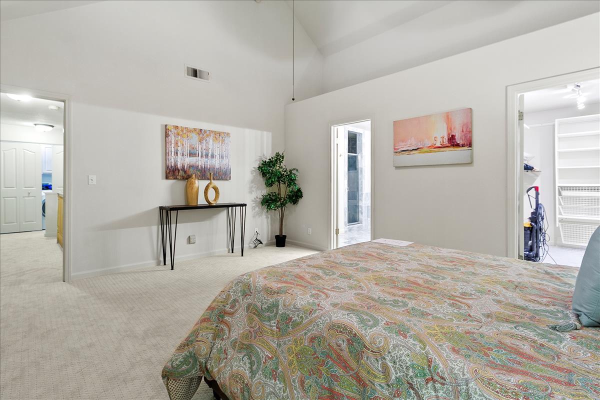 136 Redding Road Campbell, CA 95008 - Photo 21 of 30 a bedroom with a bed and a desk