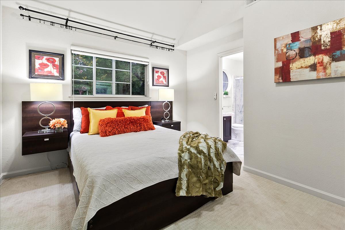 136 Redding Road Campbell, CA 95008 - Photo 26 of 30 a bedroom with a bed and a window