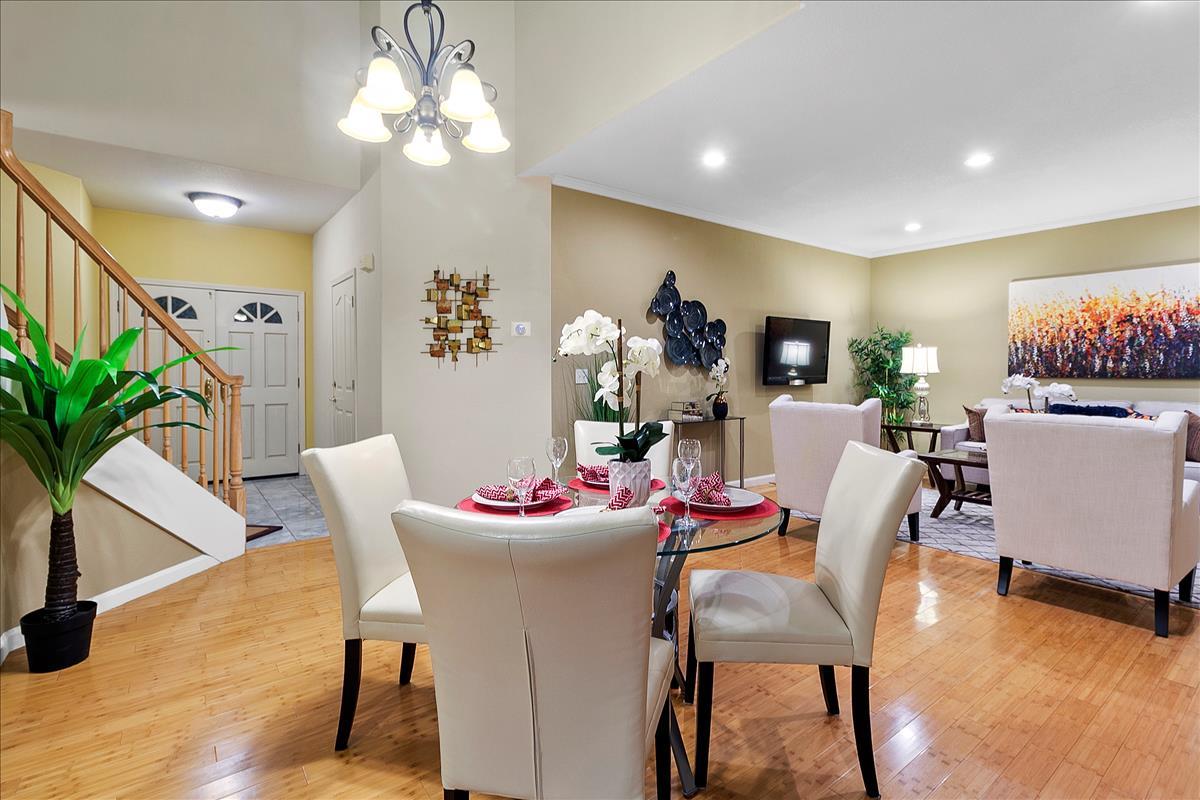 136 Redding Road Campbell, CA 95008 - Photo 9 of 30 a view of a dining room with furniture and wooden floor