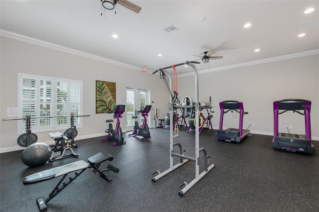 8150 Brent Street, Unit 742 Port Richey, FL 34668 - Photo 48 of 51 a room with gym equipment and windows