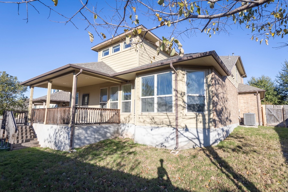 108 Mark Brooks Cove Round Rock, TX 78664 - Photo 23 of 24 a view of a house with a yard covered with snow in the outdoor space