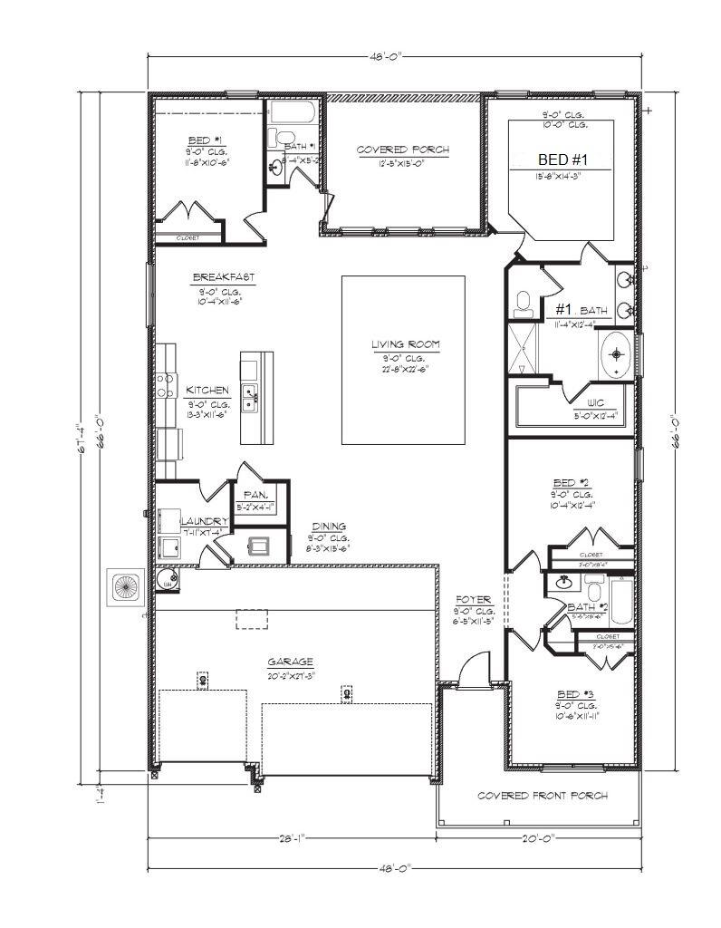2425 Dakota Way Crestview, FL 32536 - Photo 30 of 30 Destin Floorplan