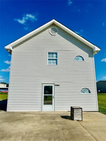 a front view of a house